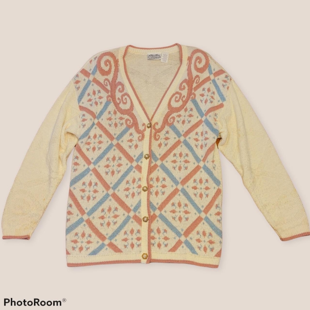 Vintage 80's Fairytale Grandma Knitted Sweater